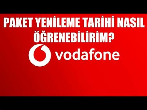Vodafone Paket Yenileme Tarihi Nas L Renebilirim Youtube