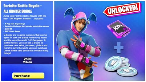 How To Get All Nighter Bundle In Fortnite New Kpop Skin Starter