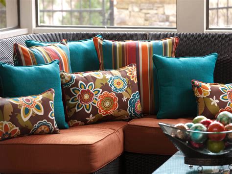 Bright And Bold Indooroutdoor Pillows And Cushions At