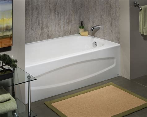 This guide to bathtub types will help you identify the best bathtub for you. Cadet 5 ft. Enamel Steel Bathtub with Right-Hand Outlet in ...