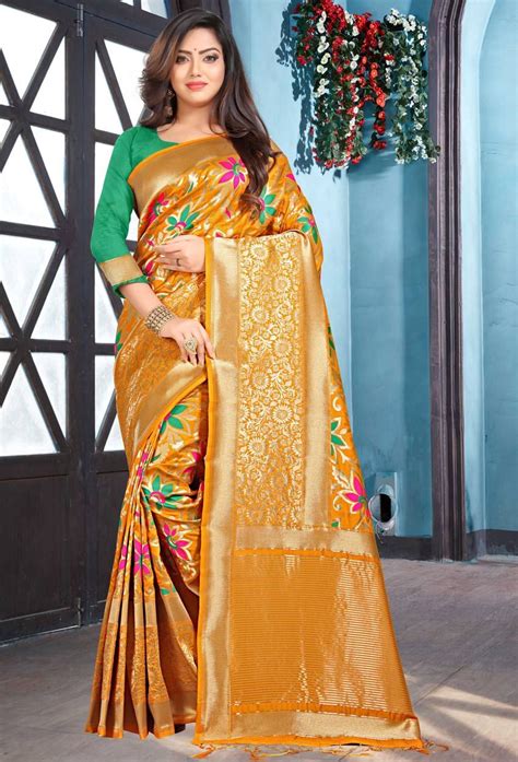 Yellow Color Sarees Are Preferred Outfit Among Young Girls And Women As Well Yellow Color