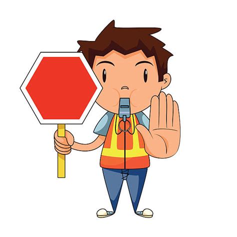 140 Traffic Control Person Illustrations Royalty Free Vector Graphics