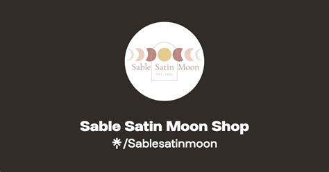 Sable Satin Moon Shop Instagram Facebook Tiktok Linktree