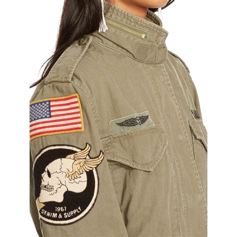 Lyst Denim And Supply Ralph Lauren Military Patches Field Jacket In Green