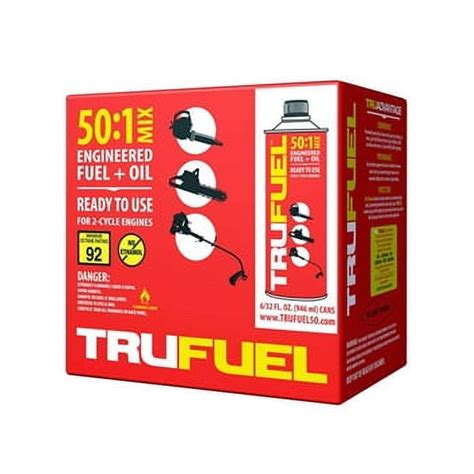Trufuel 501 Pre Mix 50 Fuel 2 Cycle Fuel Pack Of Six