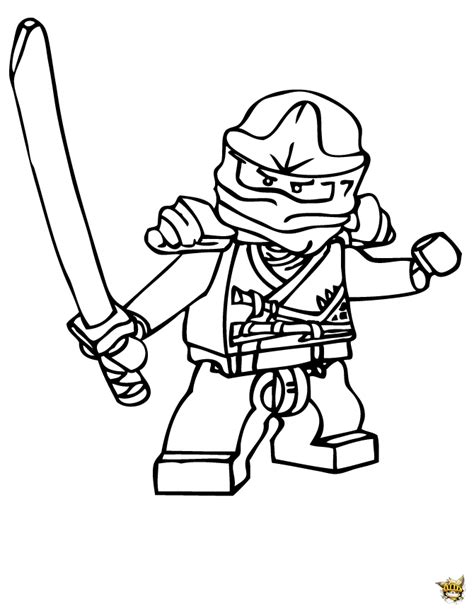 Coloriage pour les enfants, retrouvez des centaines de coloriages à imprimer classés par thème. Zane ninja est un coloriage de Ninjago