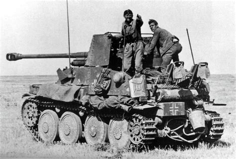 The Gunner Of The German Anti Tank “marder Iii” Self Propelled Gun R