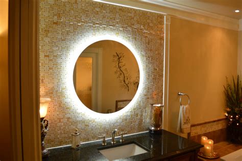 Here is another lighted led vanity mirror from mirrors and marble which is a little bit less expensive but has still higher price. MAM2D32-32" Round side lighted vanity mirror - wall ...