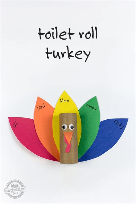 Easy Construction Paper And Toilet Paper Roll Turkey Craft For Kids