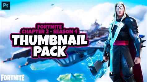 Fortnite Chapter 2 Season 4 Thumbnail Pack Photoshop Template Youtube