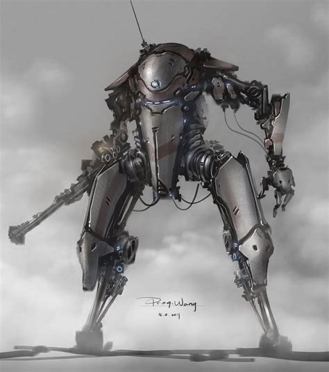 Just Another Mech By Progv On Deviantart Robot Concept Art Mech