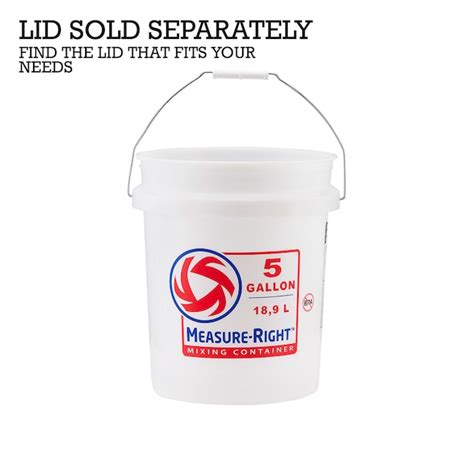 United Solutions 5 Gallon S Plastic Paint Bucket In The Buckets
