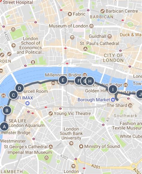 London South Bank Sightseeing Walking Tour Map And Other Ways To