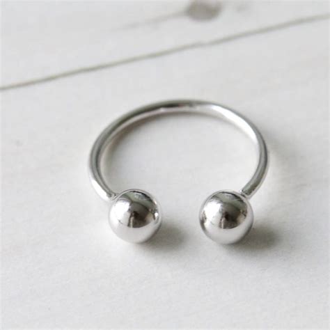 Sterling Silver Ball Rings By Attic
