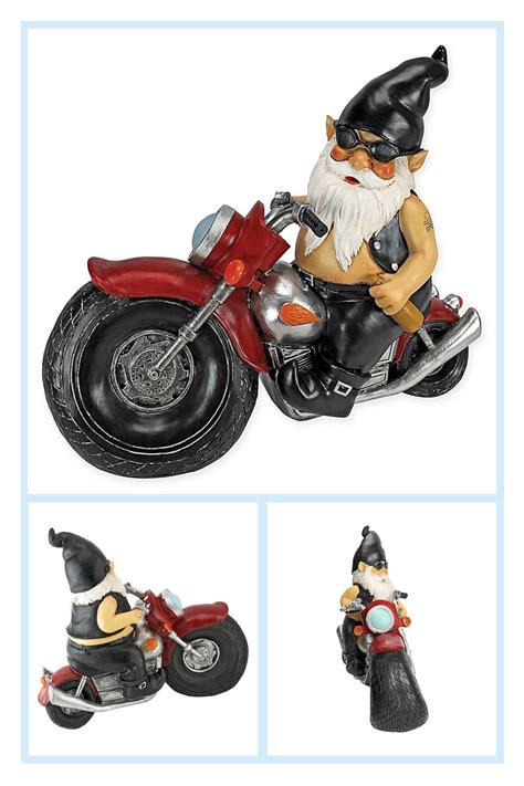 Design Toscano Axle Grease The Biker Gnome Statue Bed Bath And Beyond
