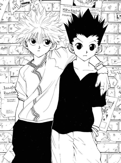 Gon Freecs Killua Zoldyck Hxh Hunterxhunter Manga Panel Cute Icons