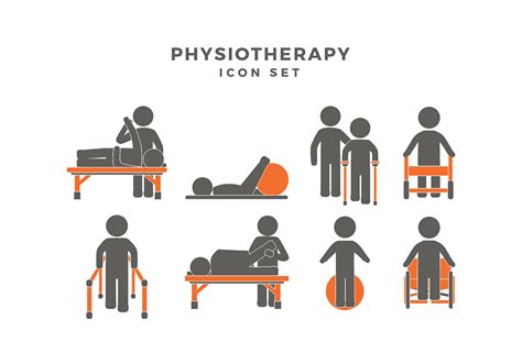 Physiotherapy Icon Set Vector 149036 Vector Art At Vecteezy