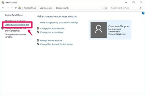 How To Create A Password Reset Disk For Windows 10 8 7