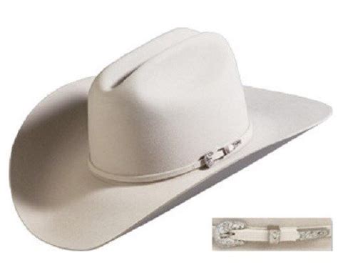 Stetson Cowboy Hat 4x Beaver Fur Felt Grant Silverbelly 6 78 R Brim 4