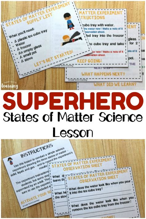 Super Hero States Of Matter For Second Graders Look Were Learning