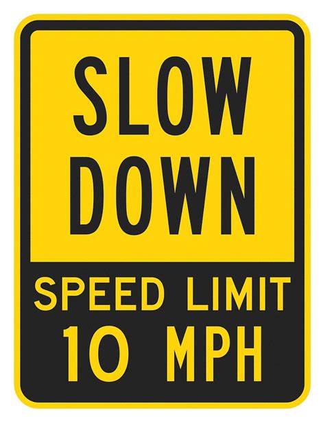 Lyle Speed Limit Warning Traffic Sign Sign Legend Slow Down Speed