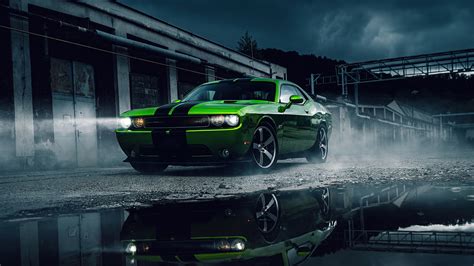 1920x1080 Green Dodge Challenger 4k Laptop Full Hd 1080p Hd 4k