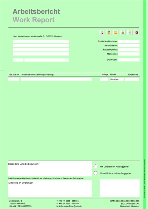 Nett rapportzettel vorlage handwerk microsoft word vorlagen arbeitsnachweis : Rapportzettel Formular im PDF Format A4H