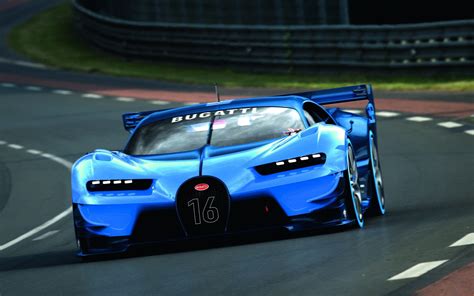 Blue Bugatti Chiron Coupe Bugatti Vision Gran Turismo Blue Cars Road