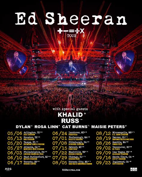 Ed Sheeran Tour 2024 Usa Molli Hyacinthe