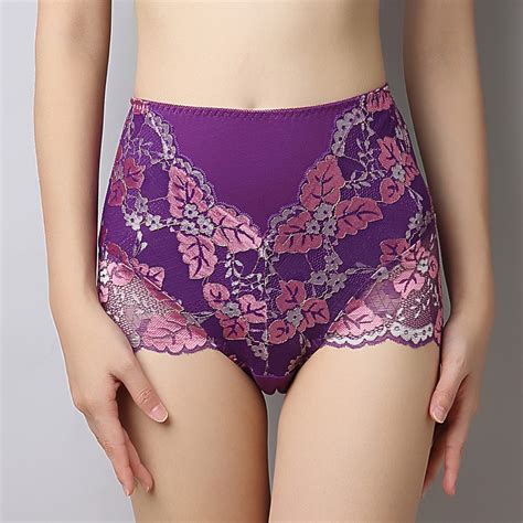 2018new Pattern Womens Panties High Waist Cotton Underpants Maam Sexy