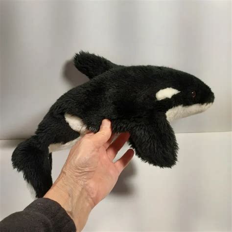 Vintage Country Critters Plush Orca Killer Whale 14 Stuffed Hand