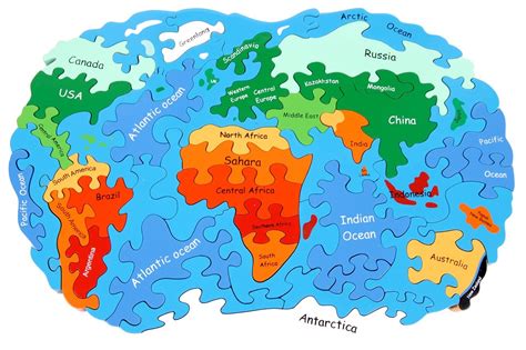 Map Of The World Jigsaw Puzzle Direct Map