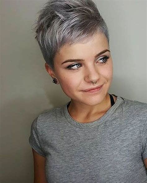 Image Result For Grey Pixie Cuts Grey Pixie Hair Short White Hair