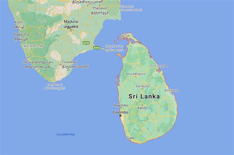 India Map With Sri Lanka