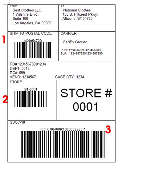 The barcode doesn't match the asn. Archive Label Formats | Barcode Knowledge and More