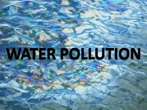 Water Pollution Online Presentation