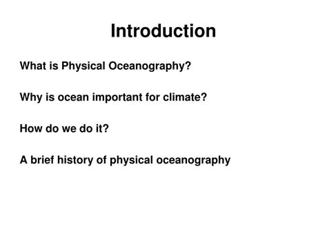 Ppt Physical And Dynamical Oceanography Powerpoint Presentation Free