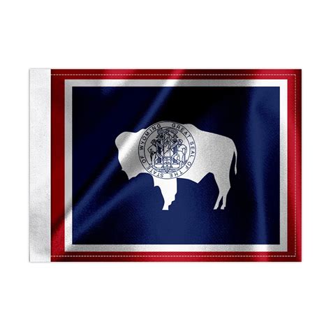 Premium Wyoming State Flag For Motorcycles Cars And Trucks