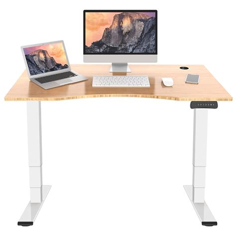 Buy Flexispot Pro Bamboo 3 Stages Dual Motor Electric Standing Desk