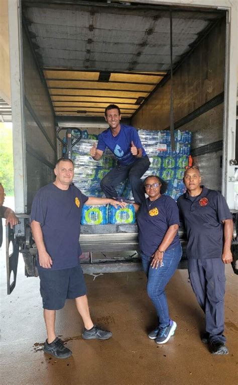 International Speeds Bottled Water To Jackson Mississippi Fire Fighters Iaff