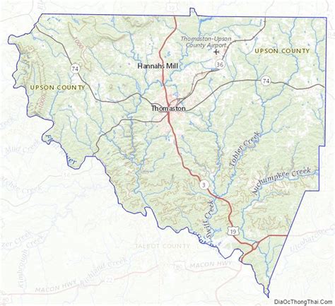 Map Of Upson County Georgia