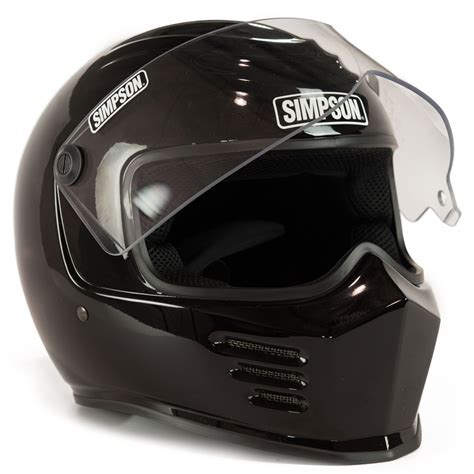 Simpson Outlaw Bandit Motorcycle Helmet Gloss Black Get Lowered Cycles