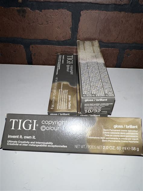 Tigi Gloss Brillant Demi Permanent Creme Haircolor Gv Oz Ebay
