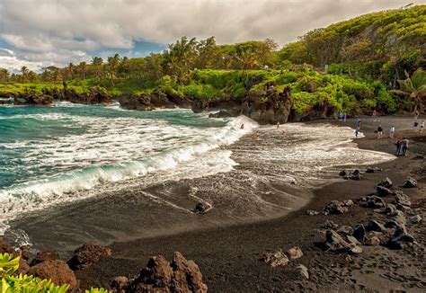 Waianapanapa State Park Hawaii Maui Black Sand