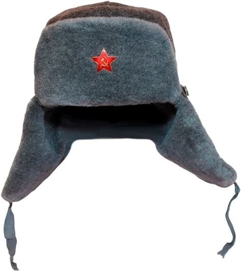 authentic ww2 russian army ushanka winter hat with soviet red star arts crafts