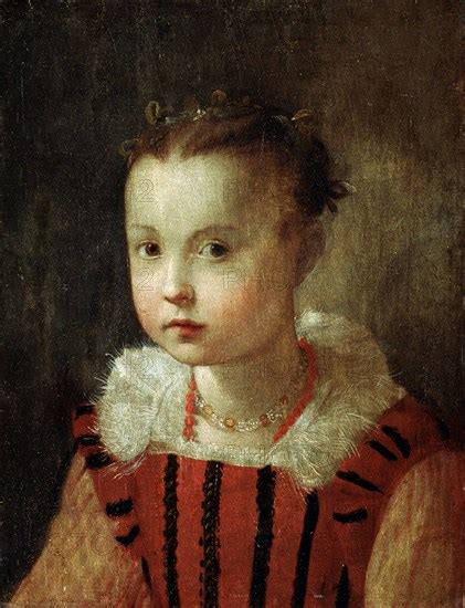 Portrait Of A Girl 16th Or Early 17th Century Artist Federico