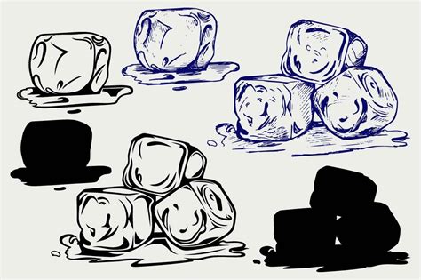 Bunch Of Ice Cubes Svg Ice Cube Drawing Ice Logo Ice Drawing