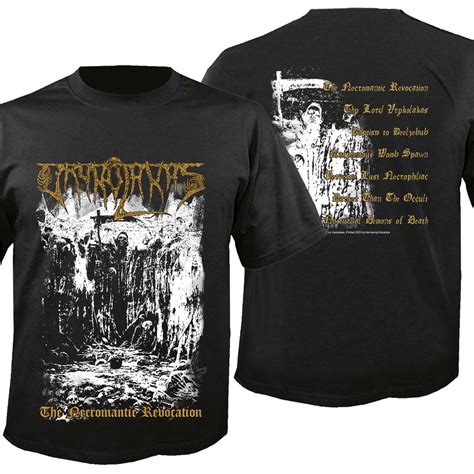 T Shirt Vrykolakas The Necromantic Revocation Album Art Harrowing