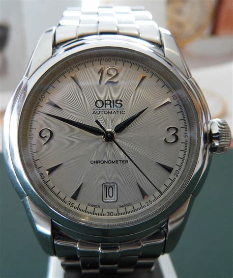Oris Artelier Chronometer Silver Dial Bracelet