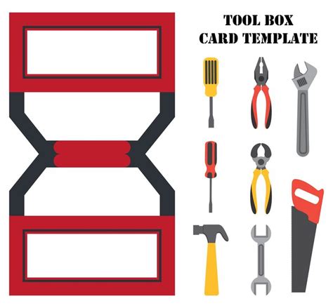 Tool Box Card Templates Printable In 2023 Template Printable Card